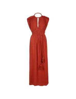 Joya burnt orange dress