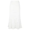 Knit cotton midi skirt