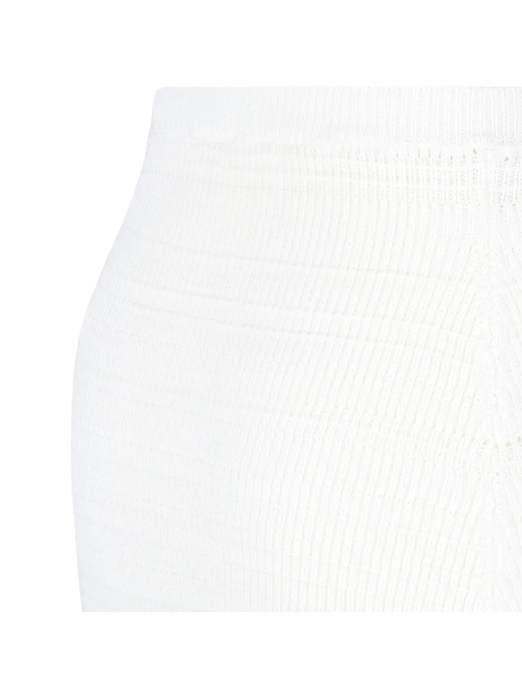Knit cotton midi skirt