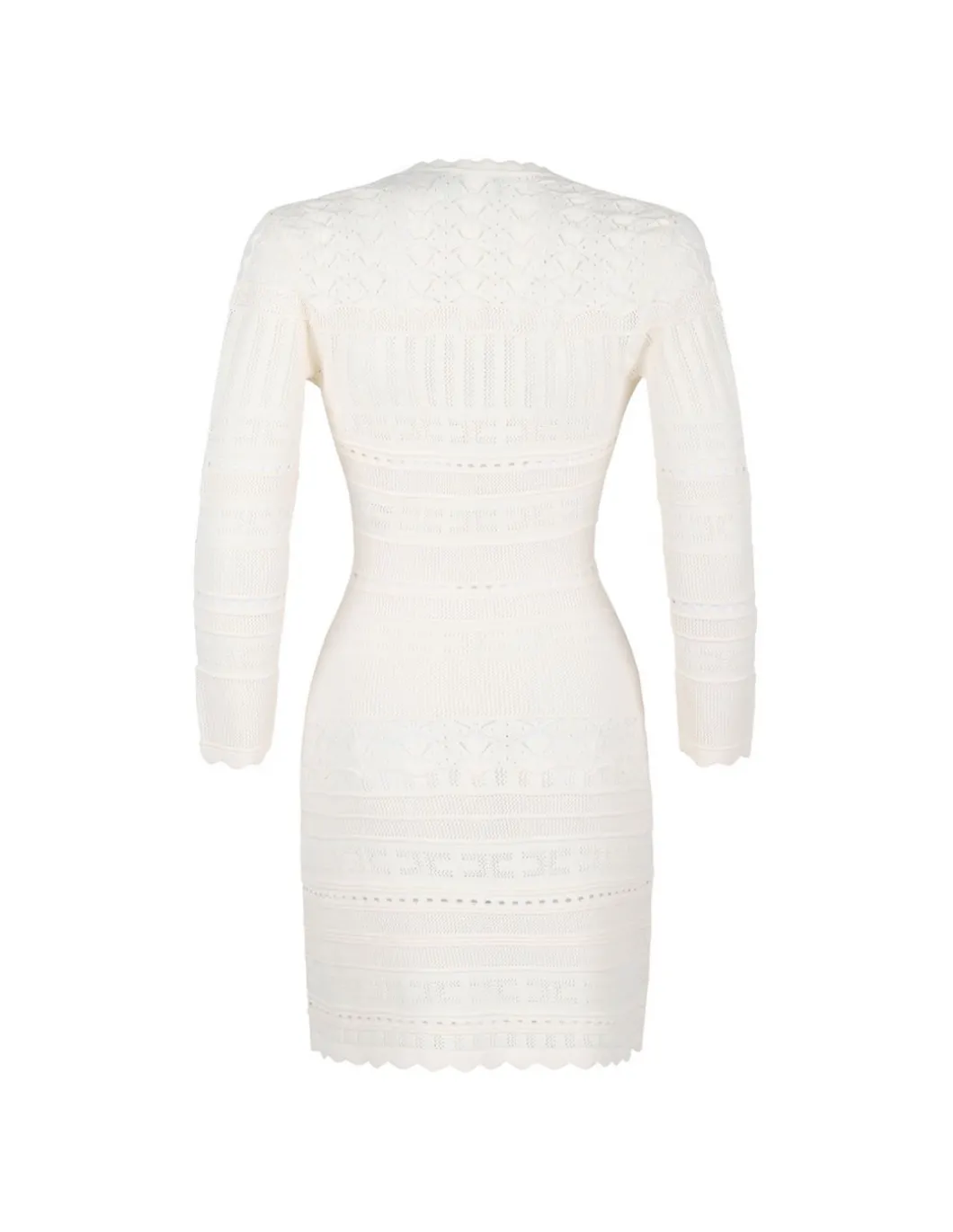 Knit dress with jewel flower