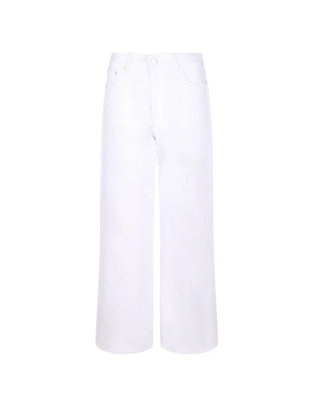 Korea optical white denim jeans