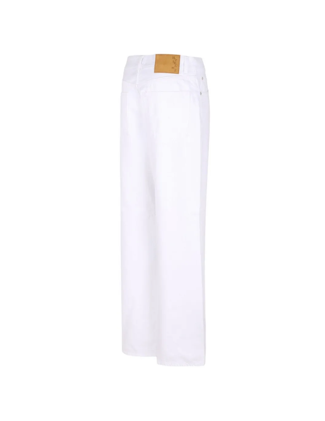 Korea optical white denim jeans