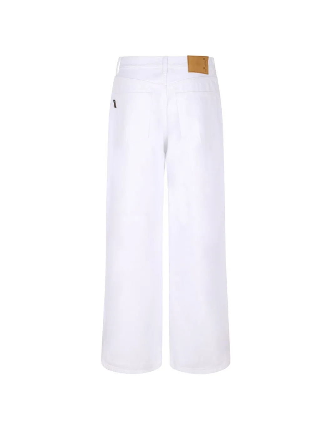 Korea optical white denim jeans
