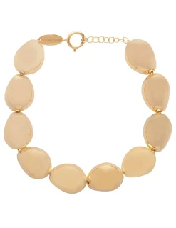 Lace stone gold necklace