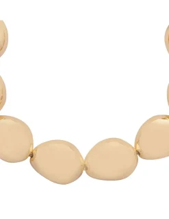 Lace stone gold necklace