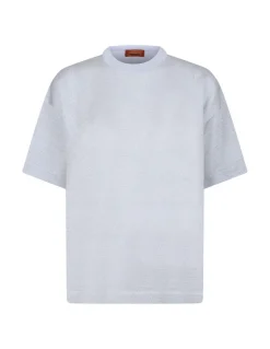 Lamé viscose crewneck sweater