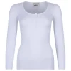 Lamylic ribbed cotton-jersey top