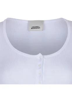Lamylic ribbed cotton-jersey top