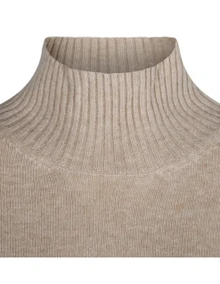 Light beige merino and cashmere blend sweater