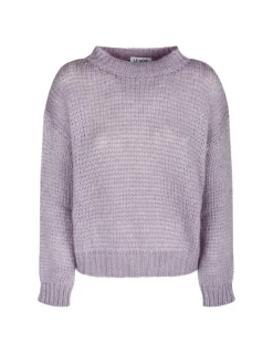 Lilac alpaca blend sweater