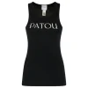 Logo black tank top