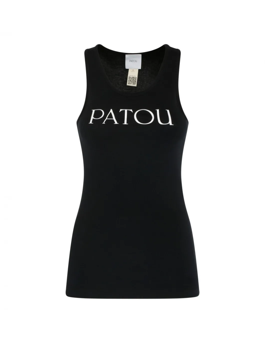 Logo black tank top