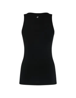 Logo black tank top