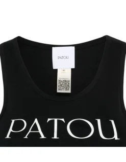 Logo black tank top