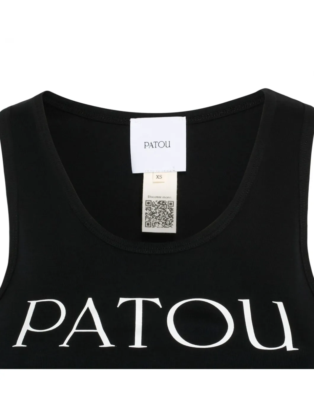 Logo black tank top