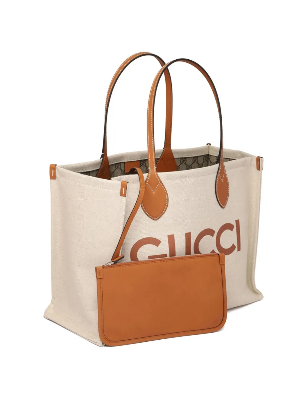 Logo canvas handbag
