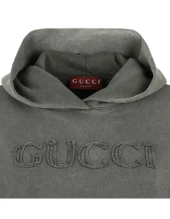 Logo cotton jersey hoodie