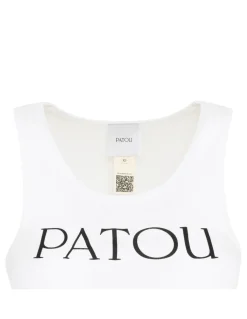 Logo white tank top