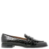 Martin croc-embossed leather mocassins