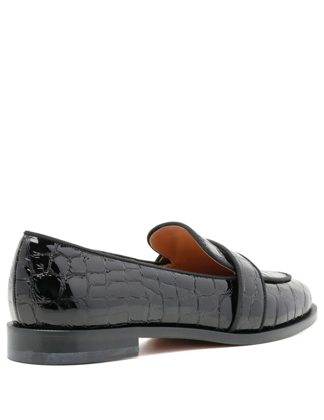 Martin croc-embossed leather mocassins