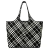 Medium check tote