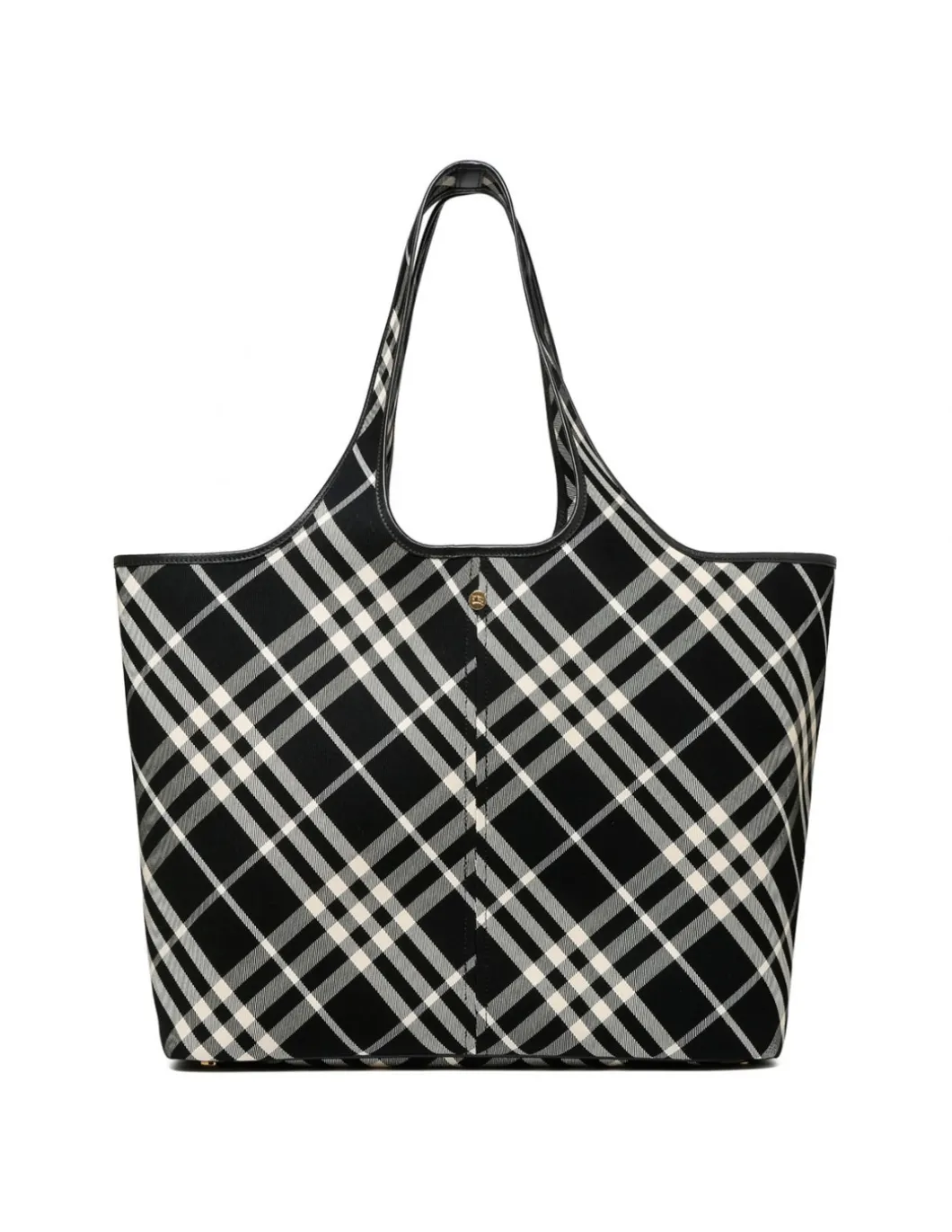 Medium check tote