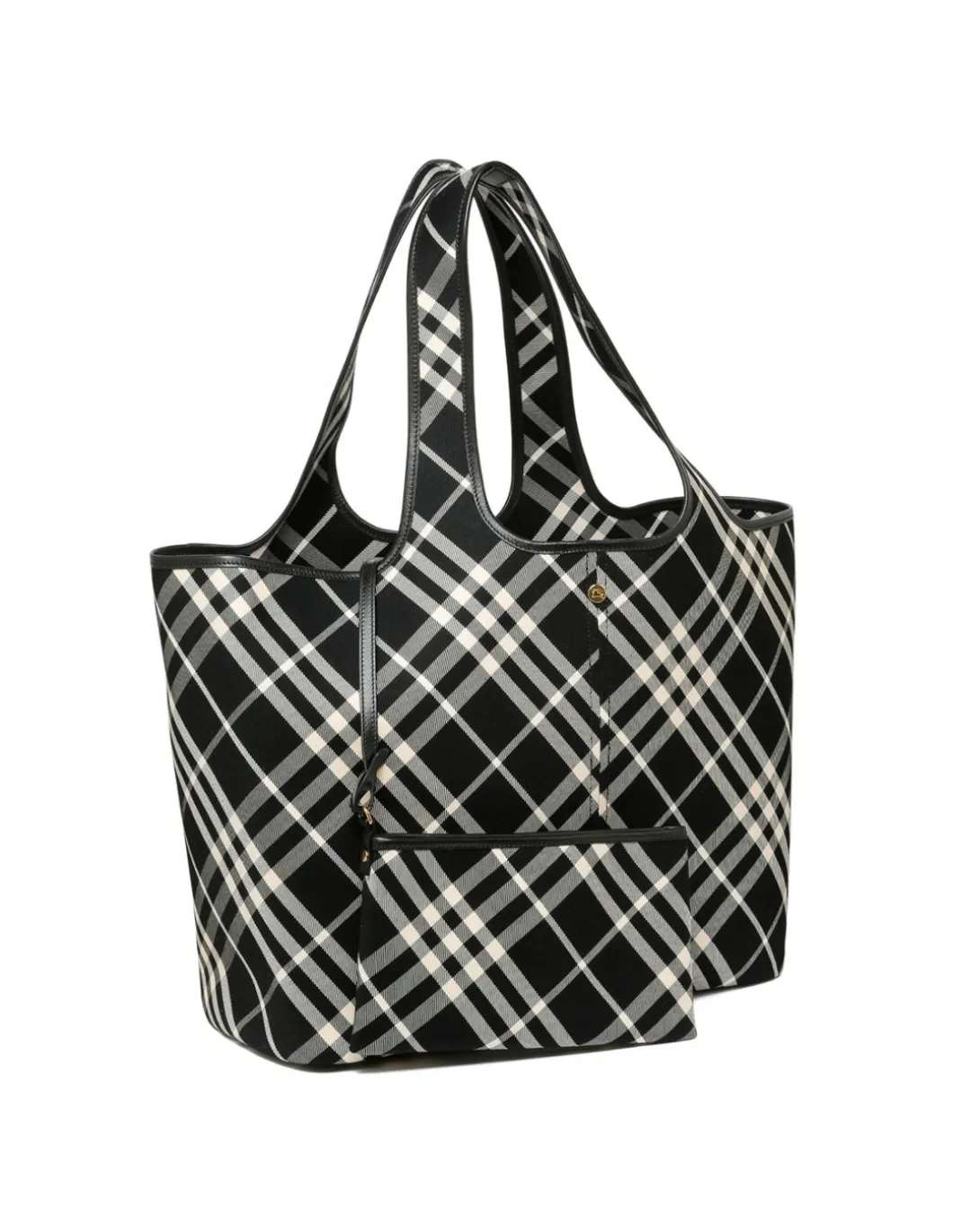 Medium check tote