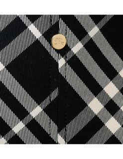 Medium check tote