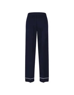 Navy blue wool pants