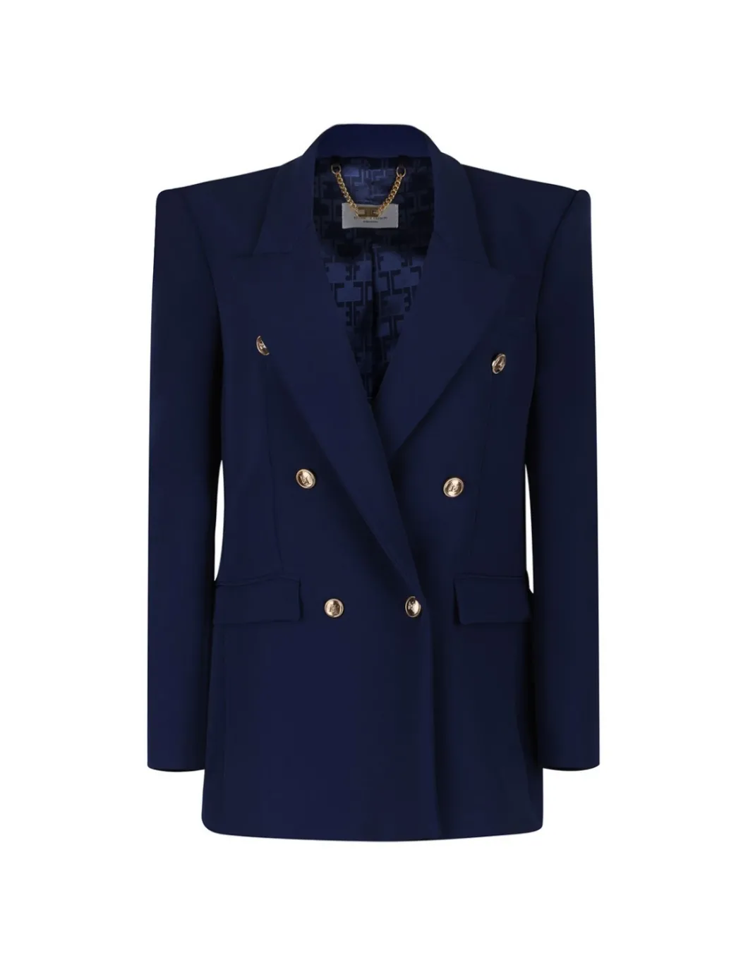 Oltremare blue crepe blazer