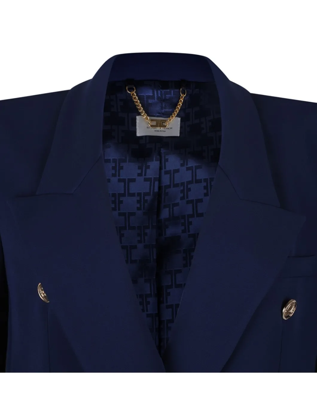 Oltremare blue crepe blazer
