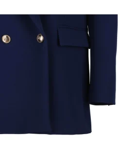 Oltremare blue crepe blazer