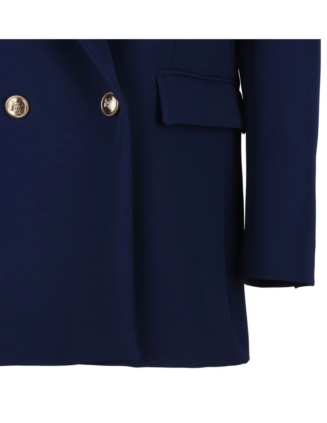 Oltremare blue crepe blazer