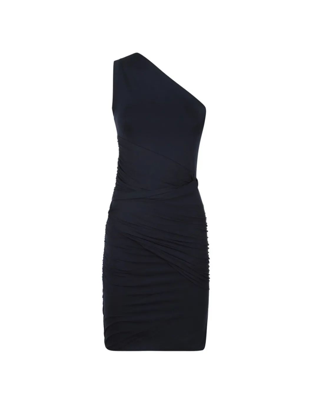 One-shoulder draped dress
