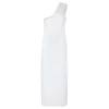 One-shoulder knit dress