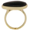 Oval black ring