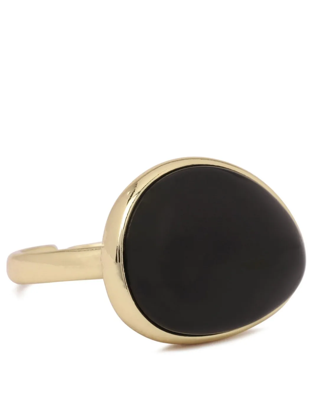 Oval black ring