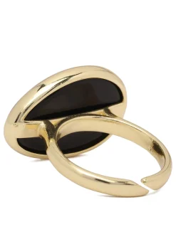 Oval black ring