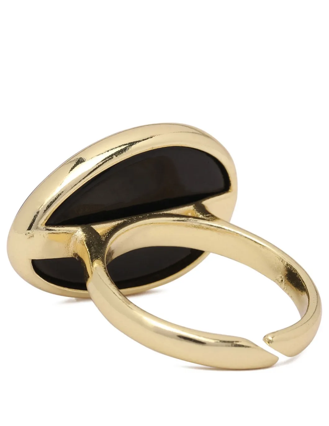 Oval black ring