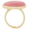 Oval pink ring
