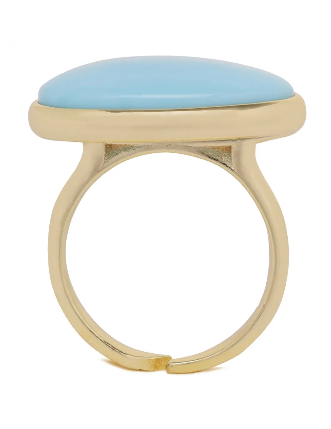 Oval turquoise ring