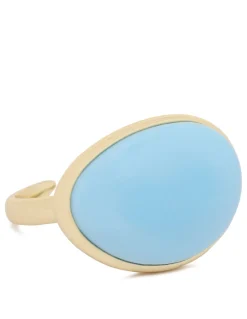 Oval turquoise ring