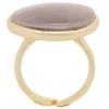 Oval white ring