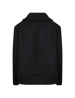 Oversized wool peacoat