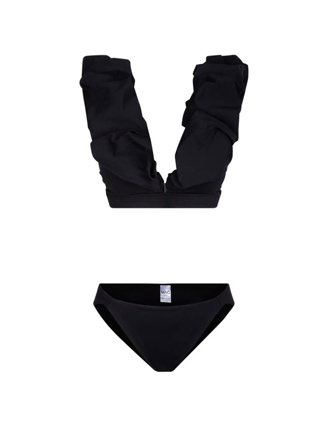 Palazzo black bikini set