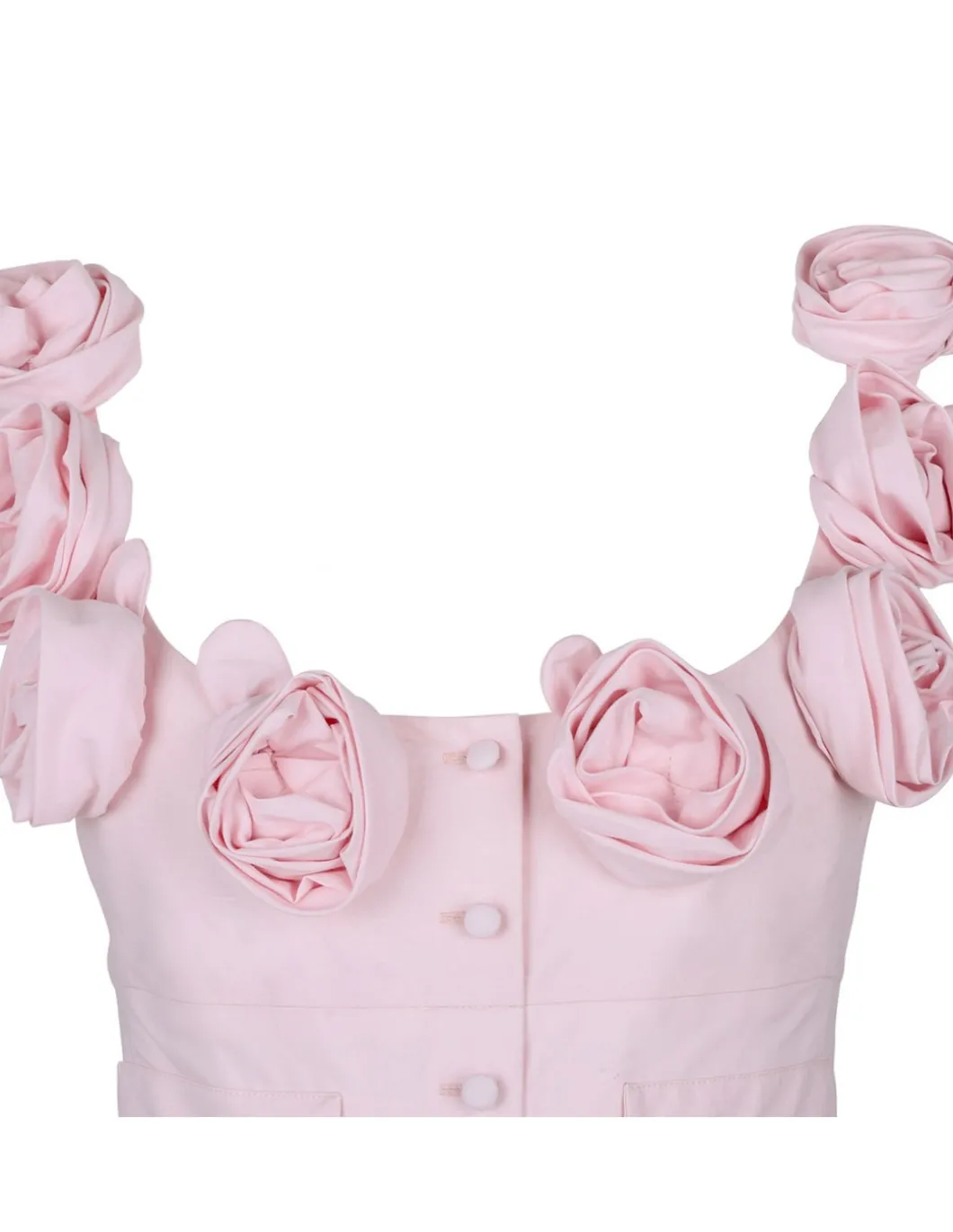 Pale rose poplin maxi skirt