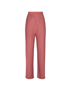 Peach pink pleated pants