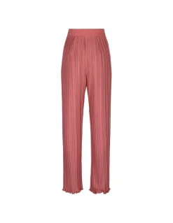 Peach pink pleated pants