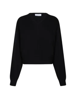 Polis black wool-blend sweater