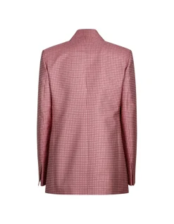 Printed double-breasted tailored jacket